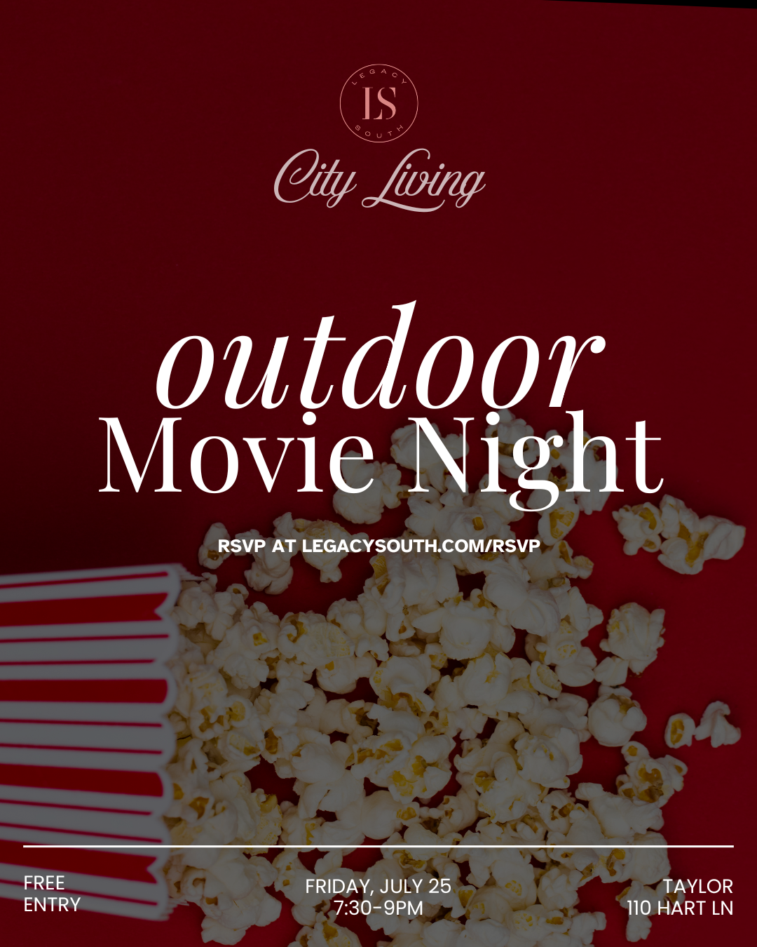 Outdoor Movie Night flyer
