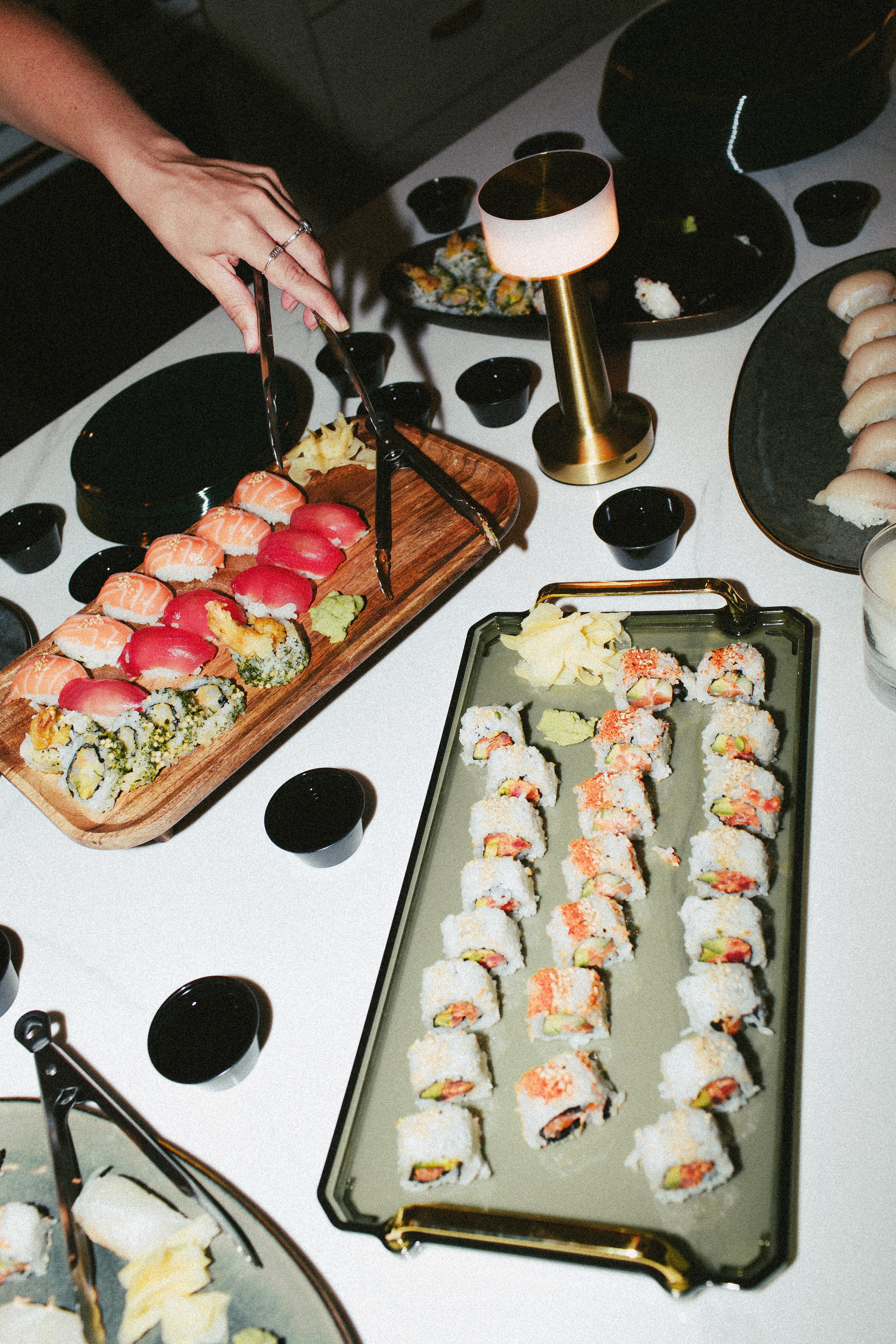 Sushi night with homeowners